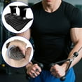 thumbnail image 3 of Hyasfey 1 Pair Anti-Slip Silicone 2-Finger Workout Grips Men Women Palm Protection Weight Lifting Dumbbell Deadlift Pull-Up Grippers Gym Training Exercise Fingerless Gloves, 3 of 7