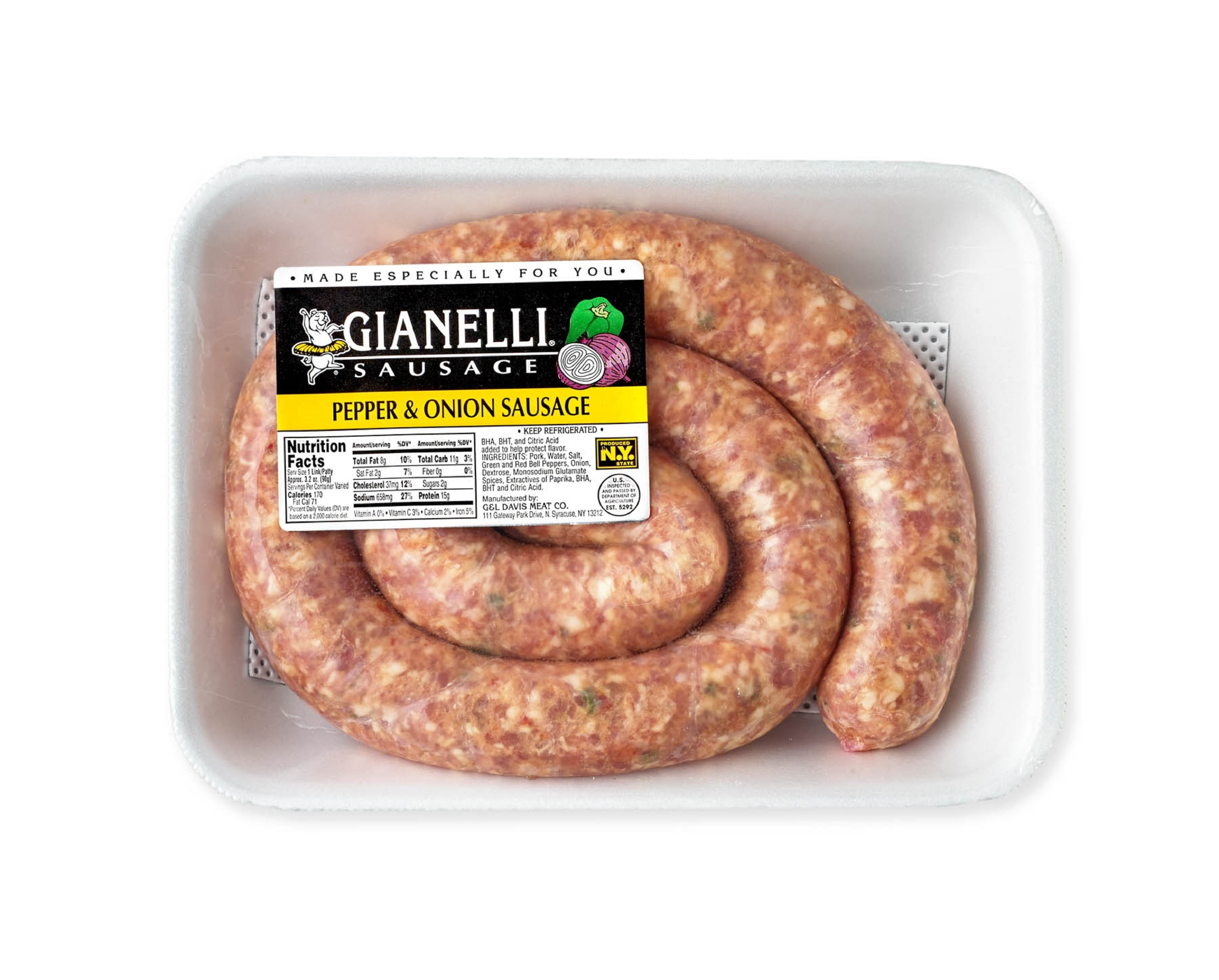 Gianelli's Pepper and Onion Rope Sausage, 1.1 1.4 lb