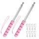 thumbnail image 1 of Uxcell 2-Pack Mástiles de Bandera Telescópicos de Mano, 5.2ft/1.6m Mástiles de Bandera Portátiles de Acero Inoxidable [Rosa], 1 of 7