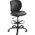 thumbnail image 4 of Safco Big and Tall Stool, Heavy Duty Black Vinyl Seat Mesh Back Rated to 400 lbs., 4 of 7