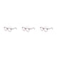 thumbnail image 4 of Jumpingount Montura para gafas de lectura, monturas para gafas flexibles, montura redonda antideslizante, soporte integrado para la nariz, rosa y Type1 NO1, 4 of 6