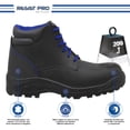 thumbnail image 3 of Zapato de Seguridad WSM, Ergonómico y cómodo. Con casquillo de Policarbonato. Bota Industrial y multifuncional. Es un calzado de trabajo dieléctrico y antiderrapante. Est. 2953-DH WSM  2953-DH Negro Talla 29, 3 of 7