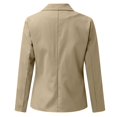 thumbnail image 3 of Yindaity Womens Blazer Jackets Open Front Cardigan Long Sleeve Jacket Casual Office Blazers (Khaki,XS), 3 of 5