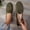 Army Green, variant on Women's Mesh Round Toe Loafers, Breathable Mesh Plus Size Round Toe Solid Color Casual Flats Army Green