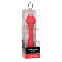 Inmi Bloomgasm Sweet Heart Rose 5X Suction & 10X Vibrator - Red