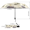 thumbnail image 3 of Cute Sleepy Hippo Compact Sun Umbrella Windproof Travel Umbrellas for Rain Strong Portable UV Protection, 3 of 8