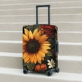 thumbnail image 6 of Fuzoiu Sunflower Floral Butterfly Print Suitcase Cover,Washable Luggage Covers for Suitcase,Elastic Luggage Protector Cover,Scratch Resistant Travel Suitcase Covers-Small, 6 of 7