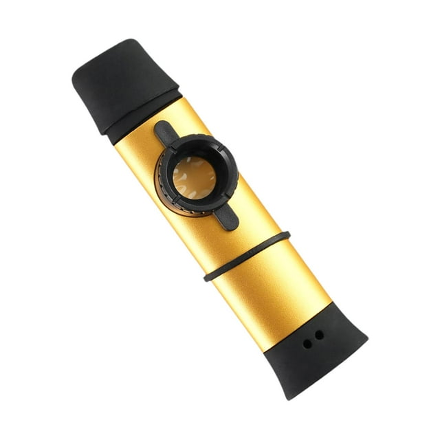 MERIGLARE Kazoo Flute Gift Lightweight Compact Easy to Learn with 5 Membranes Beginner Gold