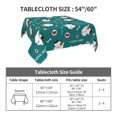 thumbnail image 7 of Wukai Love Dog Waterproof Tablecloth for Kitchen Dining, Fits Square Tables for 2-4 Seats -54"x54", 7 of 7
