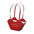 thumbnail image 3 of simhoa Bouquet Storage Handbag Birthday Florist Packaging Bag Flower Paper Gift Box Dark Red, 3 of 6