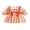 Orange, variant on RUINIXCW Little Girls Ghost/Pumpkin Embroidery Dress Halloween Long Sleeve Plaid A-line Dress with Bow Decor