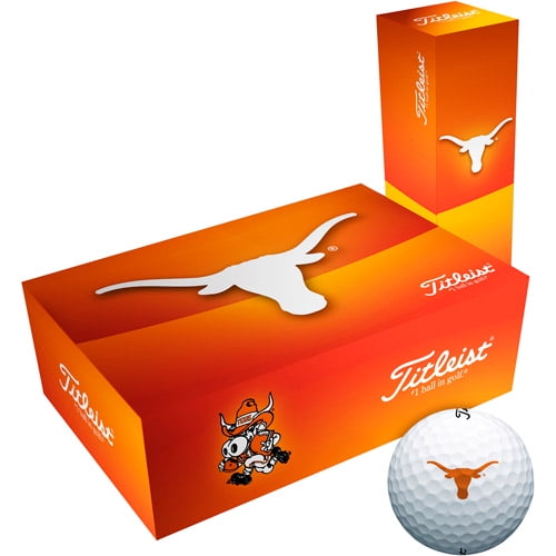 Titleist DT Texas Longhorns Golf Balls, 6 Pack