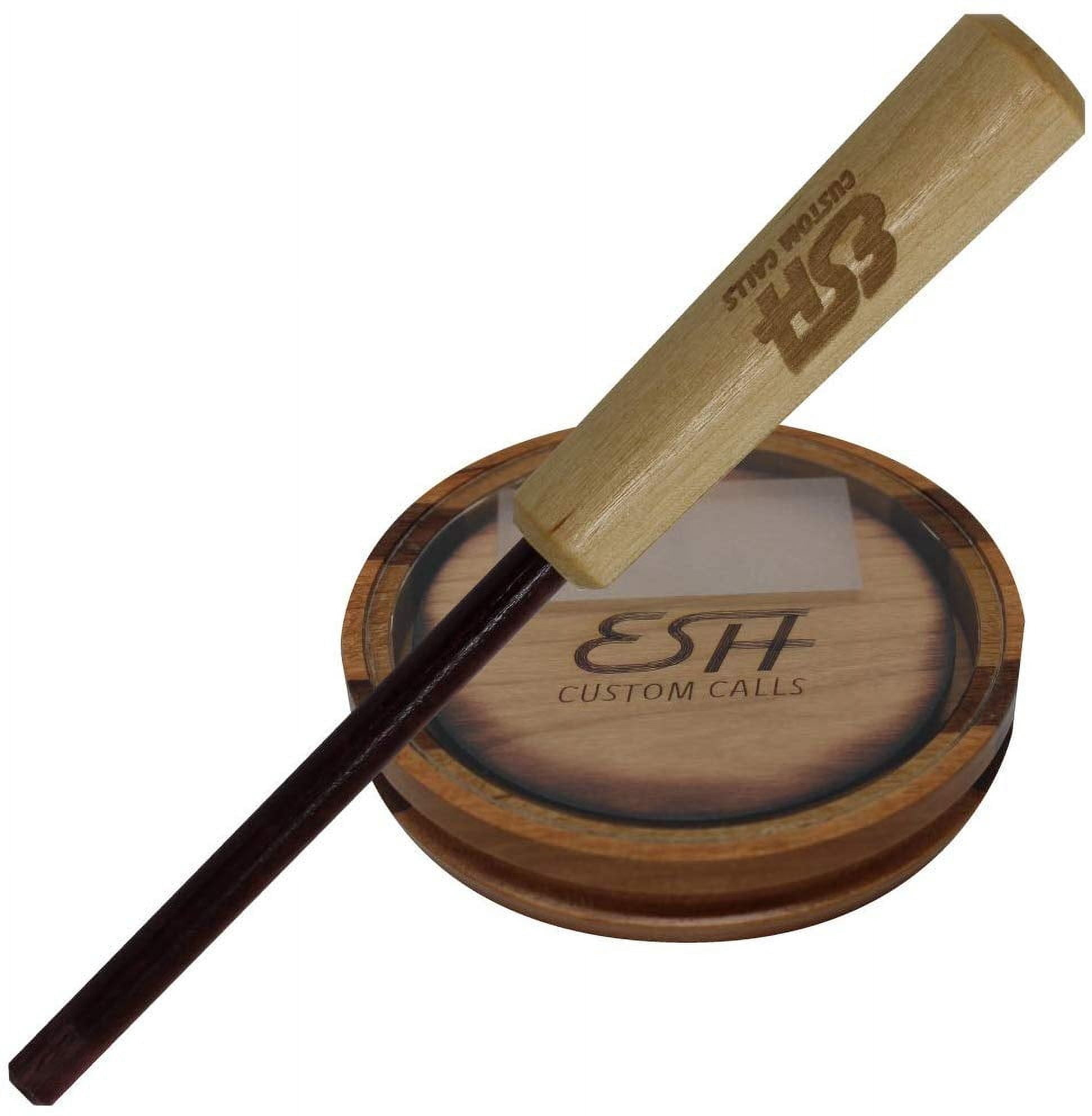 ESH Double-Sided Glass and Slate Turkey Pot Call – Turkey Hunting Call for Beginners & Pros
