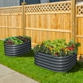 thumbnail image 4 of Olle Gardens 17" Tall Waterfall Modular Raised Garden Bed in Midnight Gray, 4 of 5