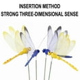 thumbnail image 3 of Moocorvic 8Pcs Garden Stakes, Artificial Plastic Dragonflies Garden Pole for Indoor Outdoor Yard Patio 10inch (Blue), 3 of 6