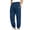 Navy, variant on Boys Girls Sweatpants Elastic Waist Jogger Sports Pants with Pockets Straight Leg Ankle Cuff Bottoms for Outdoor Exercise