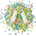 thumbnail image 6 of Sparkle and Bash Confetti Poppers 20 Pack Rainbow Shakers - Multicolor Mini Poppers 1.5in x 4.3in - Push Pop Design Bulk Mini Confetti Cannons, 6 of 10
