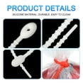 thumbnail image 4 of 30 Pack Reusable Silicone Ties, 8.5 Inch Cable Ties, Bread Ties White, 4 of 6