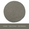 thumbnail image 4 of Dainty Home Set of 6 Placemats | Elegant and Durable | 15x15 in Round Woven Non-Slip Washable Place Mats | Tear-Resistant Heat | Resistant Placemats, 4 of 4