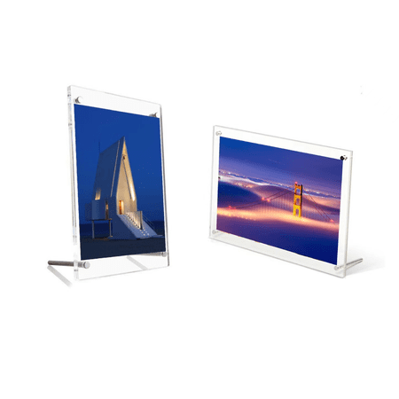 2Pcs Acrylic 8.5x11 inch Desktop Photo Frame Picture Display Acrylic Double Sided Photo FramesTabletop Desktop Display Horizontally or Vertically