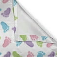 thumbnail image 6 of Ambesonne Cartoon Valance & Curtain, Footprints Pattern Artwork, 55"x36", Multicolor, 6 of 6