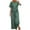 Green-A, variant on QUYUON Two Piece Outfits for Women Summer Linen Short Sleeve Crew Neck Tops Elastic Waist Cropped Wide Leg Pants Sets 2 Piece Vacation Outfits Shirt and Pants Matching Sets Style TW-227 Pink-B S