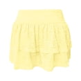 thumbnail image 5 of Skirts for Women Skirt Category Lace Tiered Skirt For Everyday Wear With Flirty Ruffle And Elegant A Line Yellow L, 5 of 6