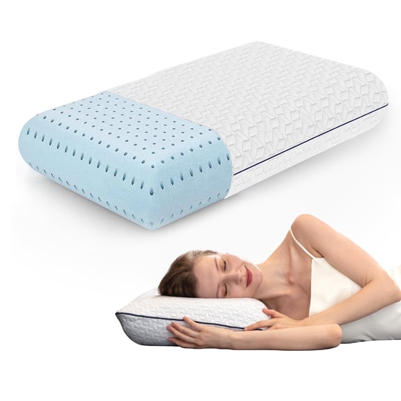 Vaverto King Size Memory Foam Pillows - Firm Pillow - King Size 1-Pack