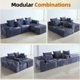 thumbnail image 7 of Garaneeds Modular Sectional Sofa for Living Room,108" L-Shape Boneless Couch with Oversized Chaise, Gray, 3 Seat, Left, 7 of 7