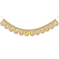 thumbnail image 1 of unbranded Banner De Pascua Amarillo Con Texto Happy Easter Y Conejos En Tela Sin Tejer Para Festiva, 1 of 8
