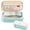 Green, variant on TECHMILY Large Capacity Multi-Layer Pencil Case | 7-Color Korean-Japanese Style Canvas Pen Pouch (Student/Office Stationery Organizer)
