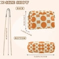 thumbnail image 4 of FORMRS Women Crossbody Purse with Chain Strap Vegan Leather Shoulder Handbag, Orange Geometric Pattern, 4 of 7