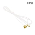 thumbnail image 3 of Uxcell Pull Cord for Ceiling Switch Light Pull Cord String Ceiling Fan String Pull Chain Extension, White Golden 8 Pack, 3 of 5