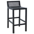 thumbnail image 5 of SAFAVIEH Saito Square Low Back Counter Stool, Black, 5 of 13
