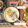 thumbnail image 2 of Beautiful 10-Inch Cast Enamel Fry Pan, Black Sesame by Drew Barrymore, 2 of 6