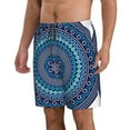 Adobk Dot Painting Print Men's Swim Trunks Hawaiian Bathing Suit