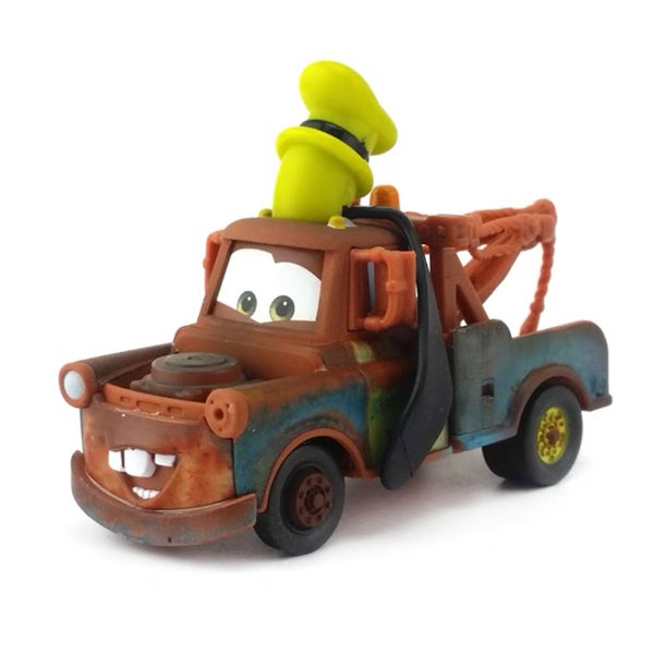 Edición especial de la serie Mater de Disney Pixar Cars, modelo de coche de metal fundido a presión con cara de flor de geisha japonesa, regalo de Navidad para niños