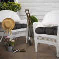 thumbnail image 2 of Pack de 2 Cojines de Asiento de Mimbre Negro Glenna Jean medidas 19 X 19 X 5, 2 of 2