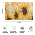 thumbnail image 3 of White Sunflower Pattern Bathroom Rugs Mat,Non Slip Microfiber Bathroom Rug,Rubber Backing,Soft Bathroom Mats for Bathroom Floor,Tub and Shower,17x27in(43x68cm), 3 of 5