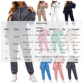 thumbnail image 3 of Kttectoa Jumpsuits for Women Hooded Zip up Jumpsuit Elastic Waist with Pockets Solid Trendy Athleisure Fall Winter Wear, 3 of 5