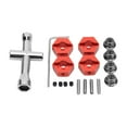 thumbnail image 5 of 14mm Wheel Hex Hub Kit Aluminum Alloy Universal Upgrade Wheel Hex Adapter for Senton 1/10 Car Red, 5 of 8