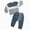 H234-Blue, variant on TOWED22 2 Piece Toddler Baby Girl Boy Outfits Fall Winter Clothes Long Sleeve Color Block Sweatshirt Tops and Joggers Pants Set Clothing(Beige,0-6 Mouths)