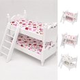 thumbnail image 3 of Mini cama de madera con impresión colorida, muebles de casa de muñecas, casa de muñecas de simulación para niños, juguetes educativos, regalos 1:12 seitruly WJ3056-01, 3 of 7