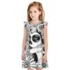 thumbnail image 1 of Balery Floral Sugar Skull Portrait Camisón de princesa para niñas, pijama de algodón con mangas abullonadas, suave y bonito.-XX-Large, 1 of 6