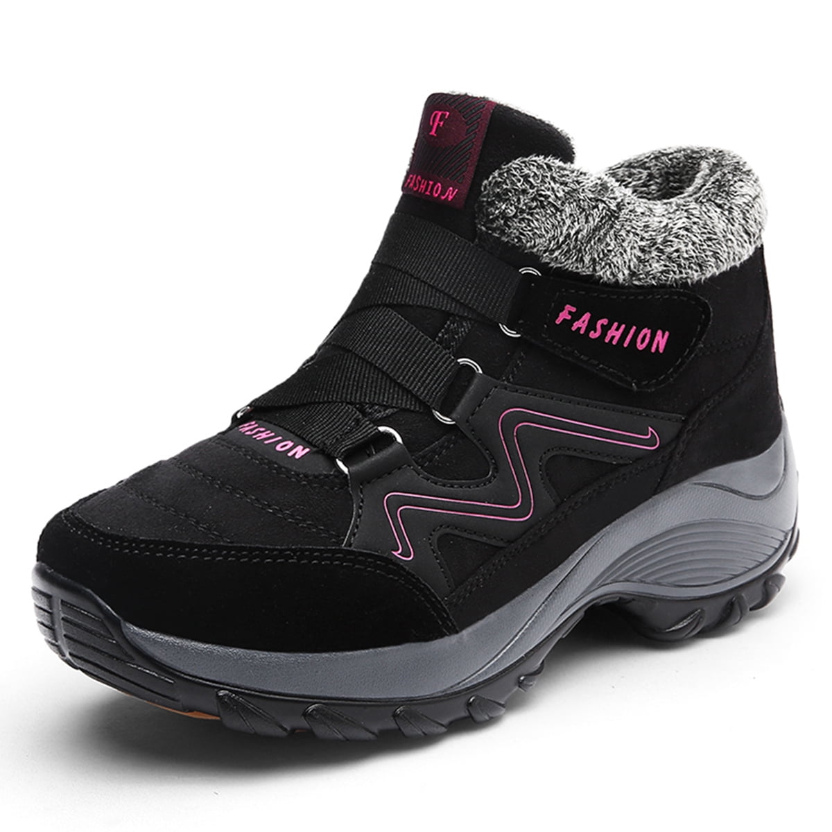 Lopsie Women Mid Hiking Boots Outdoor Waterproof Non Slip Backpacking ...