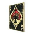 thumbnail image 2 of 8x12 inch Canvas Hanging Picture Ace Of Spades Poker,Man Cave,Living Room,Poker Room,Bathroom Wall Art Decor Painting Canvas,Gifts For Poker Lovers,Exquisite Ace Of Spades Posters & Prints, 2 of 6