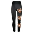 thumbnail image 5 of Fznquz Athletic Plus Size Pants for Curvy Women Yoga Leggings Casual Gym Football Print Yellow Clothes L, 5 of 5