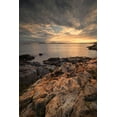 thumbnail image 2 of Jaynes Gallery 13x18 White Modern Wood Framed Museum Art Print Titled - USA-Maine-Acadia National Park Moody sunset on ocean coastline, 2 of 4