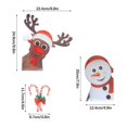 thumbnail image 2 of Pegatinas de coche, bombillas decorativas, imanes de nevera magnéticos festivos, Navidad, repuesto artesanal, tira reflectante creativa, 2 of 5