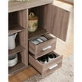 thumbnail image 3 of Bowery Hill Wine Rack Buffet in Weathered Wood, 3 of 3